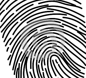 Black and white finger print background