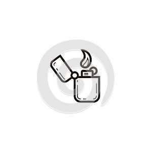 Simple vector line art lightener icon