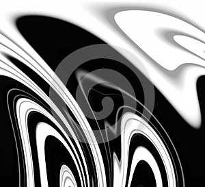 Black white forms, lines, abstract background, fantasy