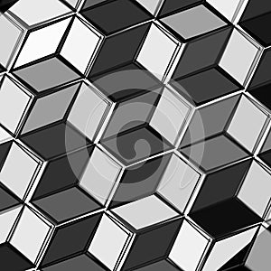 Black and white fresh modern abstrakt y background with cubes . Vector illustration.
