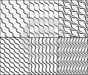 Black and white geometric modern seamless pattern vector background