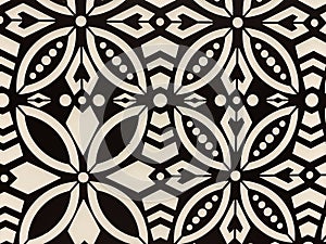 black and white geometric pattern. Abstract decorative backdrop can be used for wallpaper,