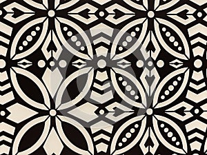 black and white geometric pattern. Abstract decorative backdrop can be used for wallpaper, pattern fills, web page background.