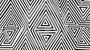 Black and White Geometric Pattern with Intersecting Lines and Triangles on a Textured Background