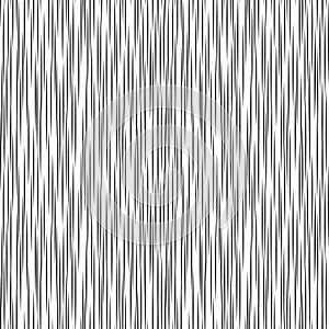 Black and white geometric pattern. Seamless abstract background. Vector stripe, lines. Horizontal speed line pattern.