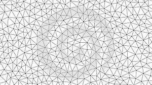 Black and white geometric triangular network pattern background abstract