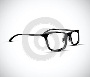 Black and white glasses frames