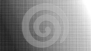Black and White Gradient Halftone Dot Pattern Background with Subtle Pixel Texture
