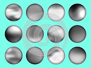 Black and white gradient set with the blurred circle background design