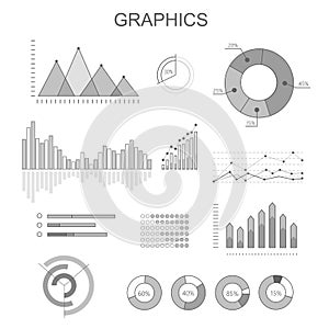 Black and White Graphics Poster with Diagrams