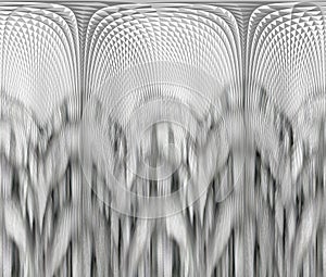 Black, white and gray abstract blurry fantasy design