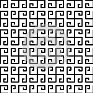 Greek Squares Mosaic Seamless Pattern