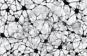 Black and White Grunge Network on White Grunge Pattern, Generative AI