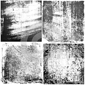 Black and white grunge textures backgrounds