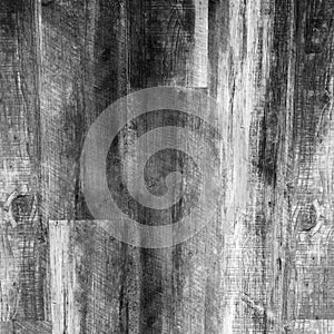 Black and white Grungy distressed wooden grain texture