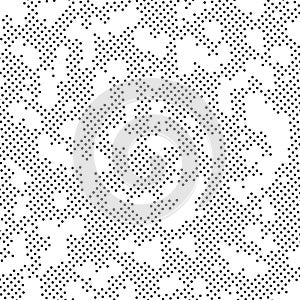 Retro Black And White Halftone Grunge Polka Dots Mess Background Pattern Texture
