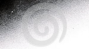 Black and White Halftone Gradient Texture