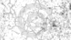 a black and white halftone pattern with a white background, a black and white halftone pattern with dots with grunge effect,