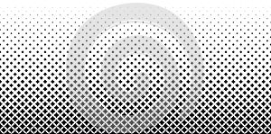 Black and white halftone rhomboid pattern.