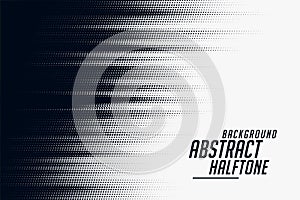 Black and white halftone speed pattern background