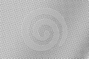 Black on white halftone vector. Small dotted texture. Frequent dotwork gradient. Monochrome halftone overlay
