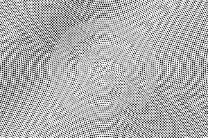 Black and white halftone vector texture. Frequent dotted gradient. Smooth dotwork surface. Vintage effect overlay photo