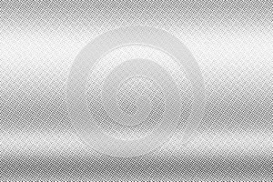 Black and white halftone vector texture. Horizontal dotted gradient. Small dotwork surface for vintage effect