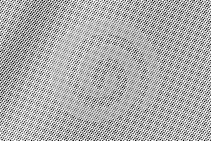 Black white halftone vector texture. Smooth perforated surface. Diagonal dotwork gradient. Digital pop art background