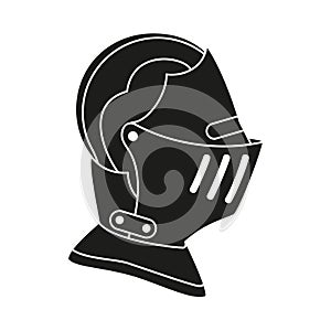 Black and white historycal helmet