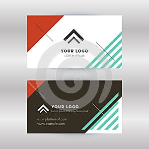 Black and white horizontal business card