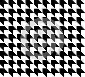 Black and white houndstooth pattern vector.