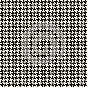 Black and white houndstooth seamless pattern