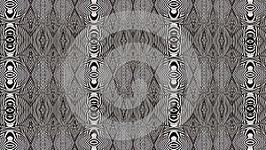 Black And White Hypnotic Textile Animation