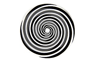 Black and white hypnotic whirlpool