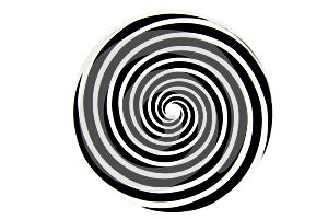 Black and white hypnotic whirlpool photo