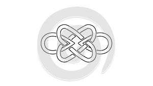 Lines against a white background emphasizing the elegance and