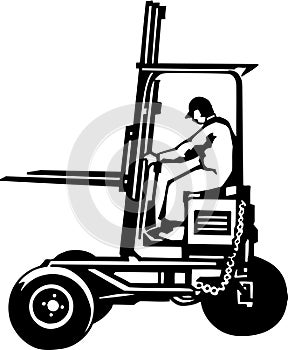 Forklift Illustration