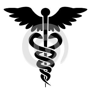 Medical caduceus icon