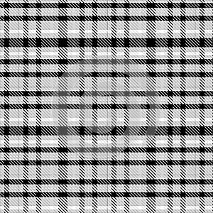 Black and White Illustration of Plaid Texture Background