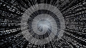 A black and white image of binary code (ai generated)