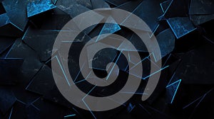 Black and white image of a pattern of squares and triangles