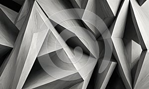 A black and white image of a pattern of triangles.