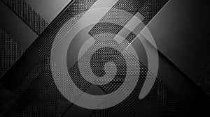 Black and white image of a patterned background with a black