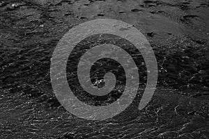 Black and White beach with pebles