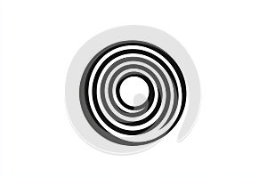 Black and white image of a spiral