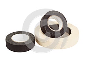 Black and white insulating tapes