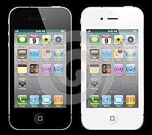 Black and white iPhone