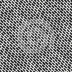 Black and White Irregular Dashed Lines Pattern. Modern Abstract Vector Seamless Background. Stylish Chaotic Stripes