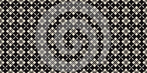 Black and white islamic seamless pattern