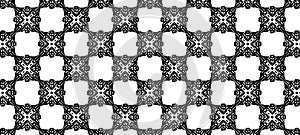 Black and white kaleidoscopic background